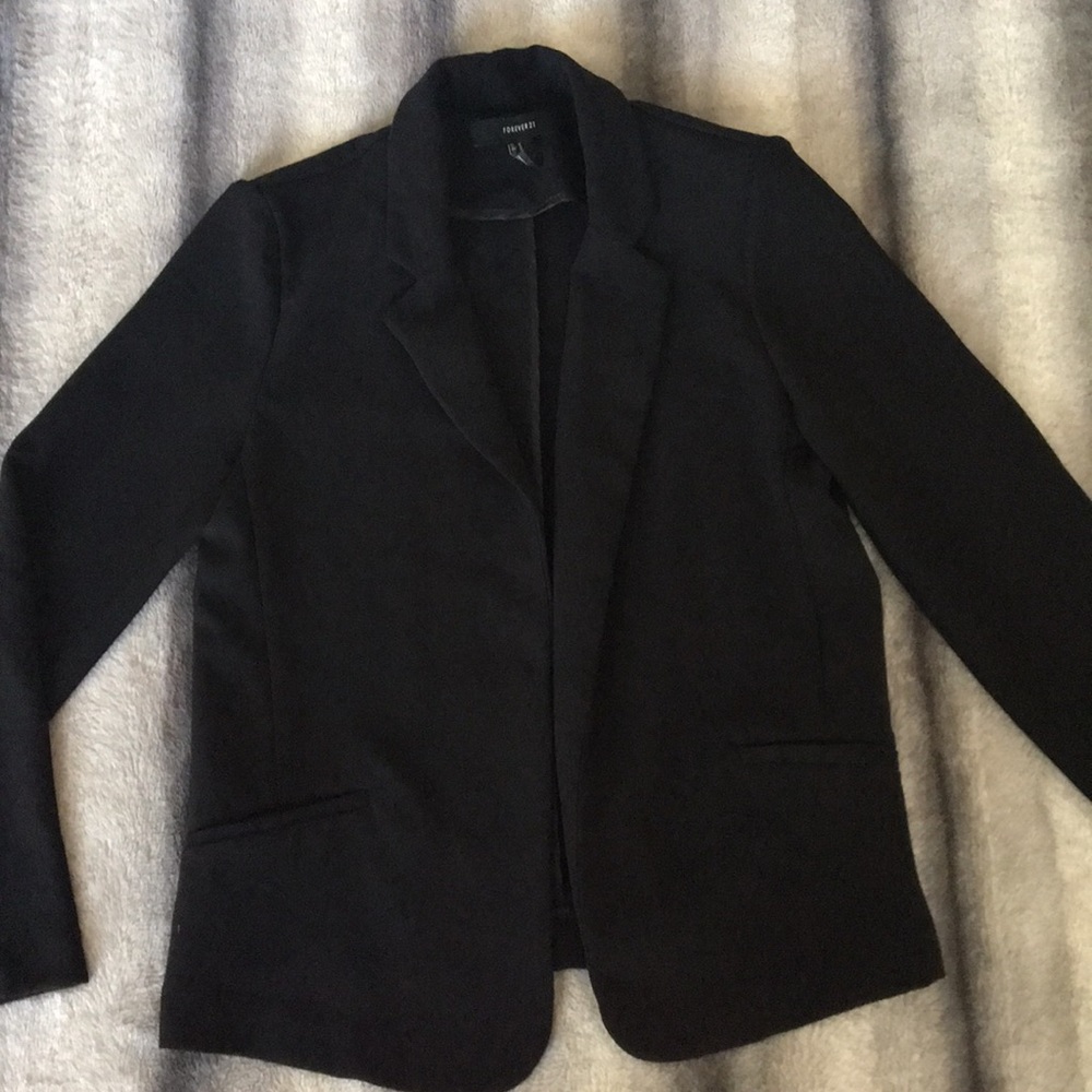 Black blazer no button